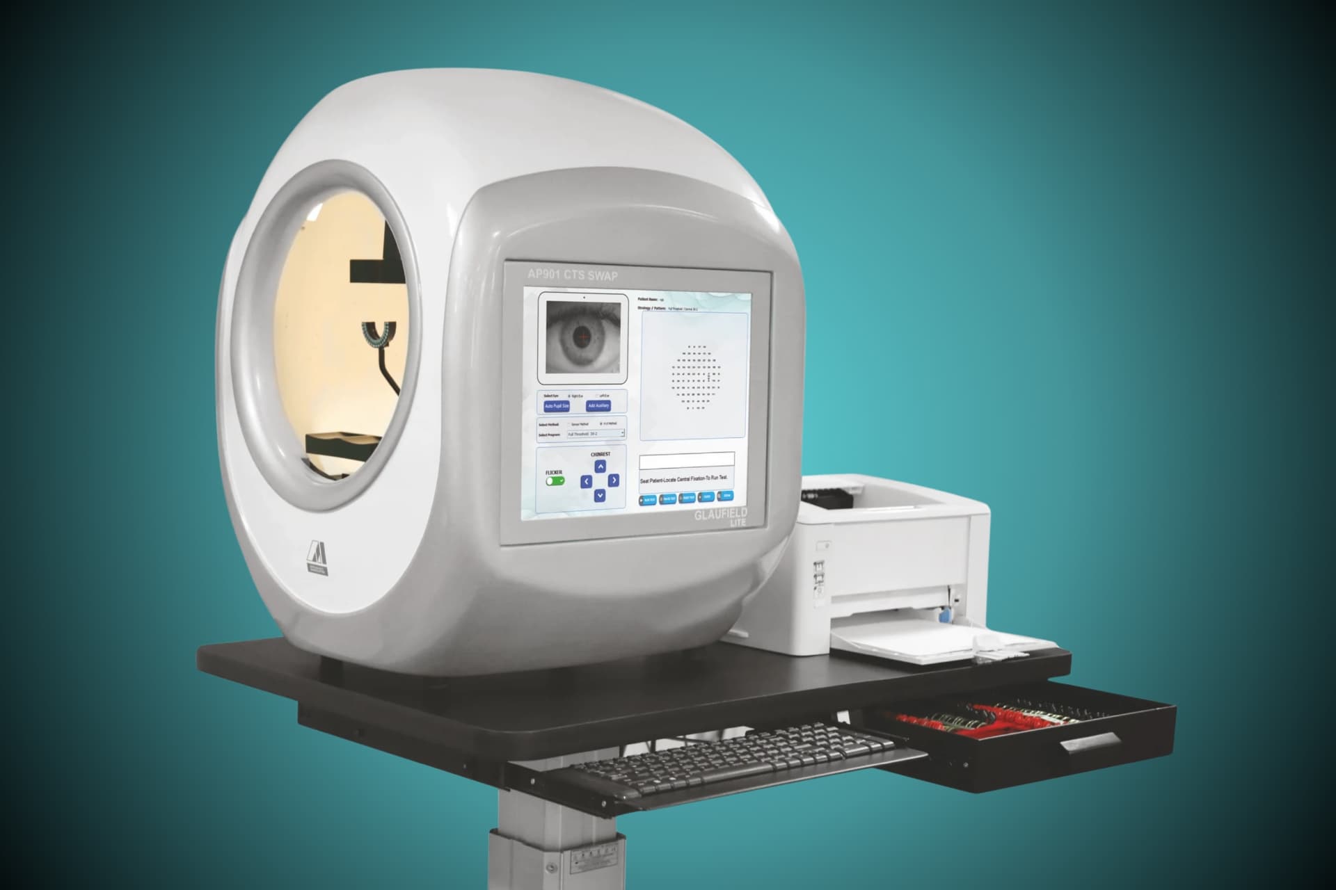 Appasamy Perimeter used at Dr. Murkute's O2 Bone & Eye Care Clinic, Kharadi, Pune